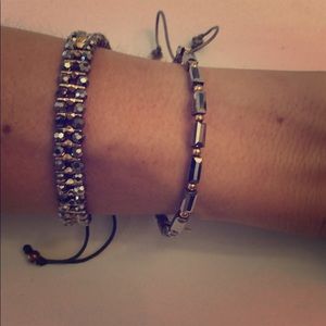 Lot of silver and gold bracelets